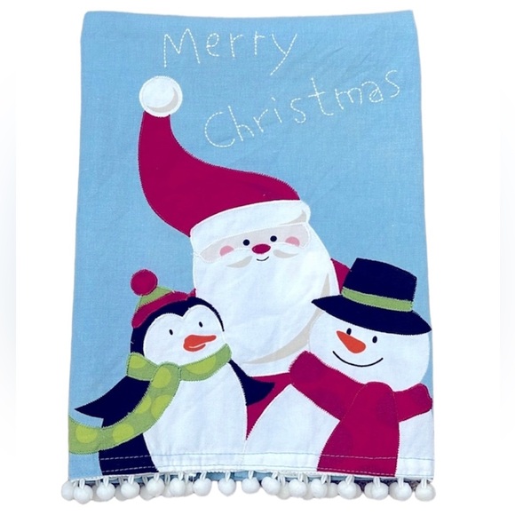 NWOT! Santa and friends “Merry Christmas” decorative dish towel - Picture 1 of 11